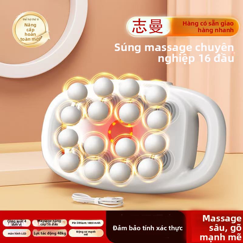 Máy massage Nhiều đầu cân gan chân súng mini di động cơ bắp phổ quát toàn thân thư giãn cân gan chân cổ tử cung