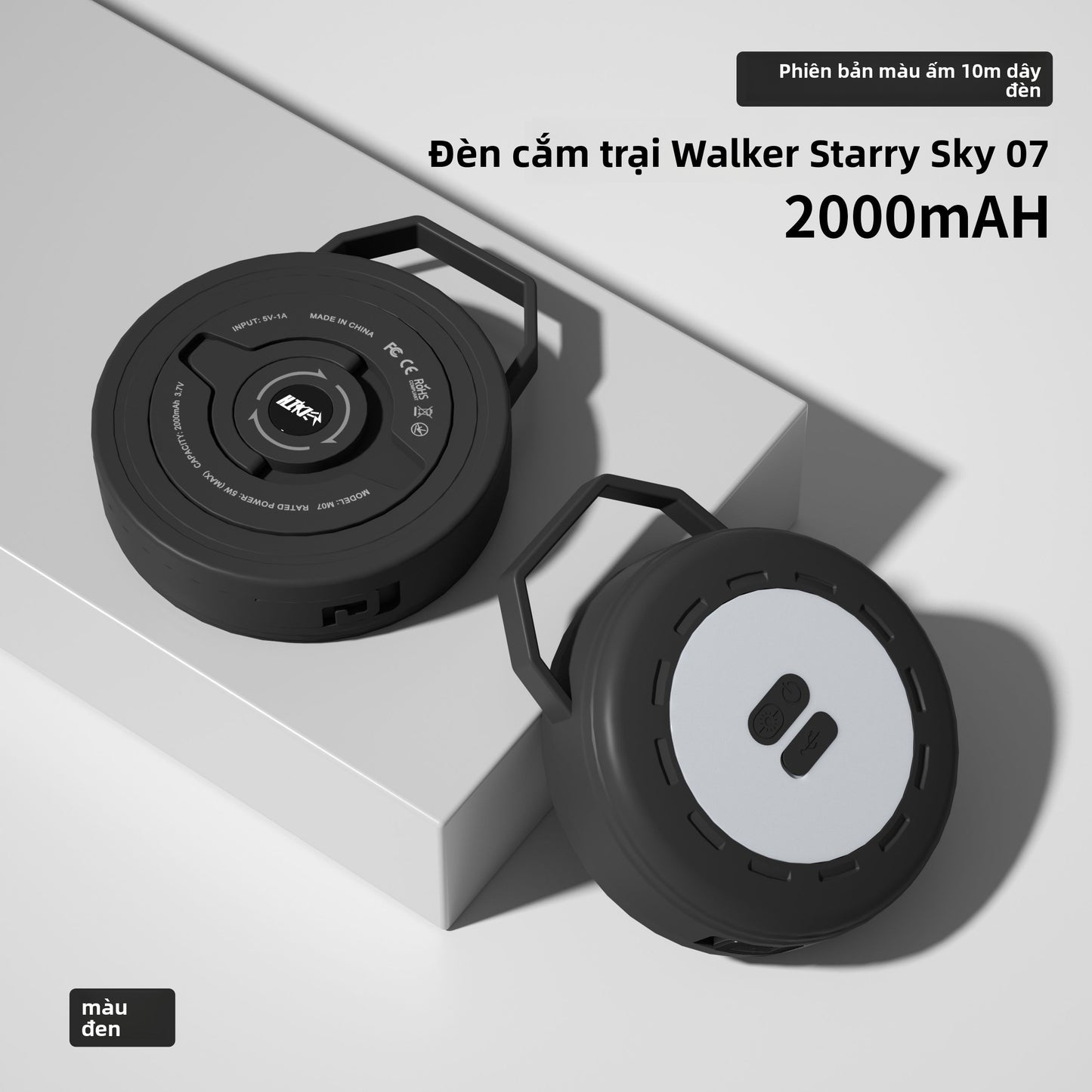 Đèn thước dây cắm trại đèn khí quyển đèn dây đèn led màn hình bầu trời với dải đèn cắm trại đ