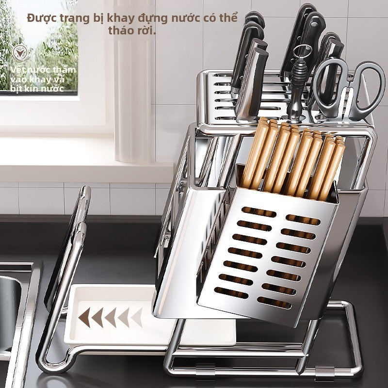 Giá đỡ dao giá đỡ dao mặt bàn bếp giá đỡ dao đặt giá đỡ dao làm bếp đa chức năng tất cả trong một gi