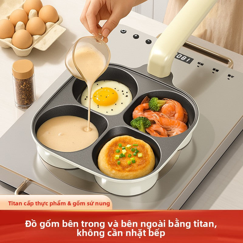 Chảo ăn sáng gia đình chiên trứng hamburger máy không dính nồi chiên trứng cổ vật đa