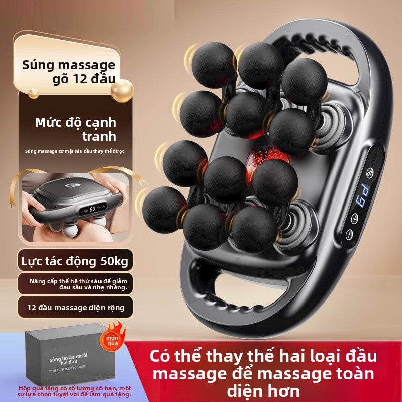 Máy massage chân súng gia đình thể dục cơ bắp thư giãn 22 đầu 9 bánh răng chế độ cân gan