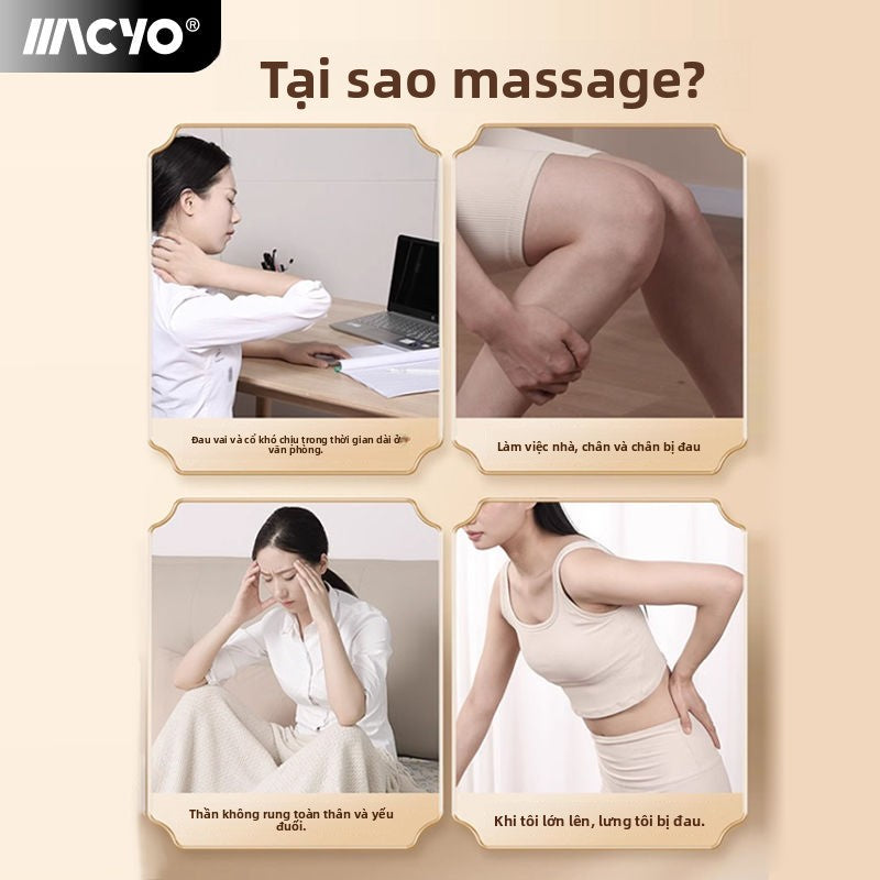 Máy massage búa massage hai mặt đánh đồ tạo tác thư giãn cơ bắp kích hoạt toàn thân nạo vét búa lưng