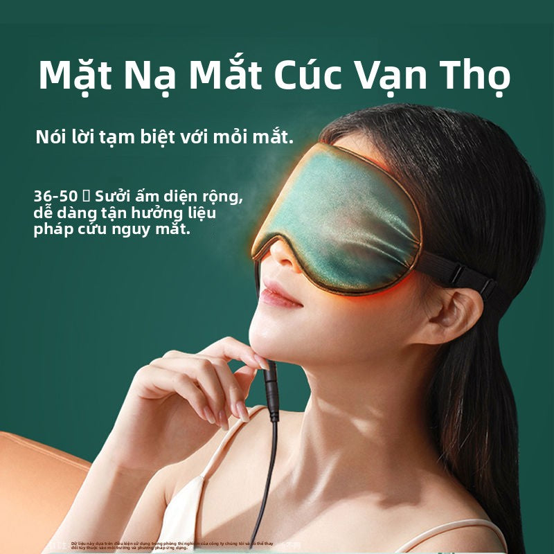 Ngải cứu nóng đắp mặt nạ mắt mặt nạ mắt hơi nước ngủ chuyển động lạnh nóng đắp hai mục đích che nắng