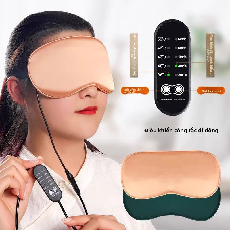 Ngải cứu nóng đắp mặt nạ mắt mặt nạ mắt hơi nước ngủ chuyển động lạnh nóng đắp hai mục đích che nắng