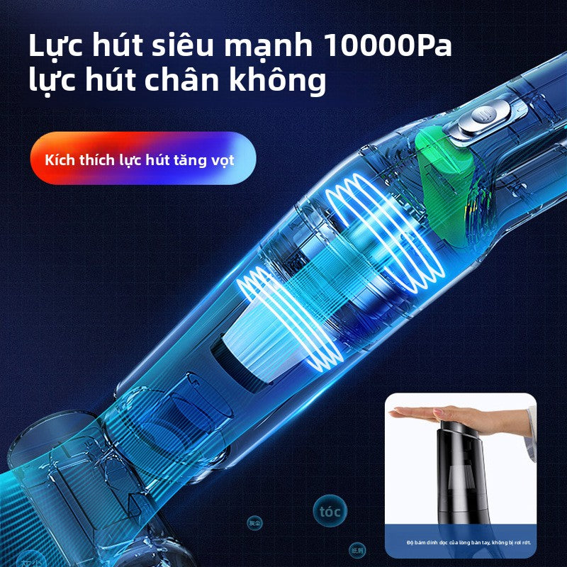 hút bụi xe sạc không dây cho xe trong nhà nhỏ công suất cao cầm tay mạnh mẽ hút lớn