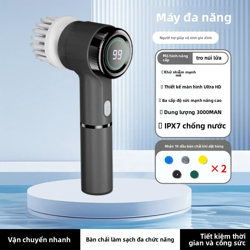 Bàn chải làm sạch rửa chén Rongshida Bàn chải làm sạch điện nhà bếp cầm tay