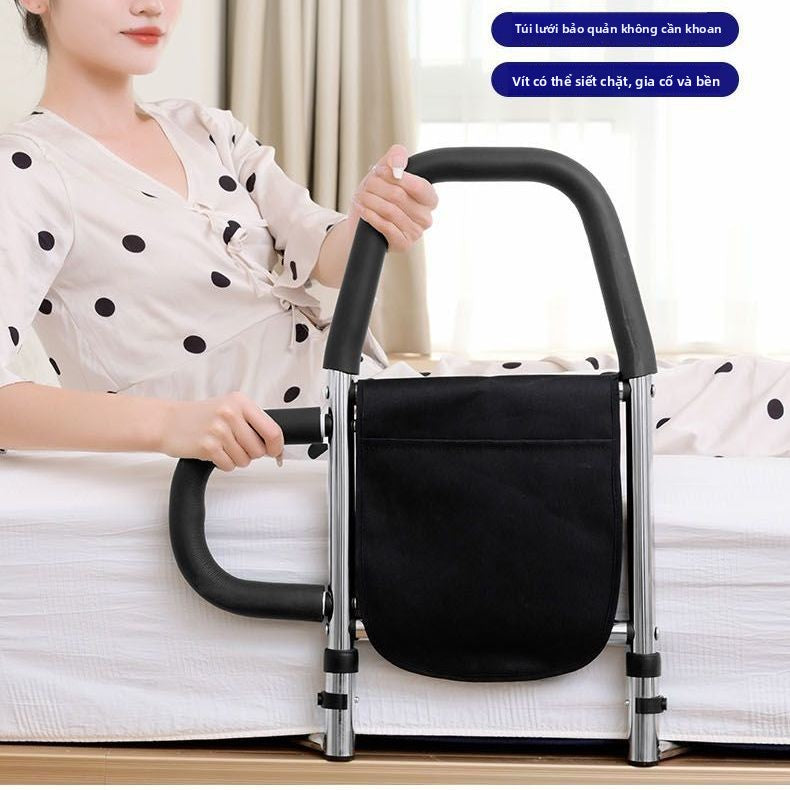 Tay vịn cạnh giường miễn phí lắp đặt lan can, người già thức dậy an toàn, hỗ trợ, lan can trên giườn