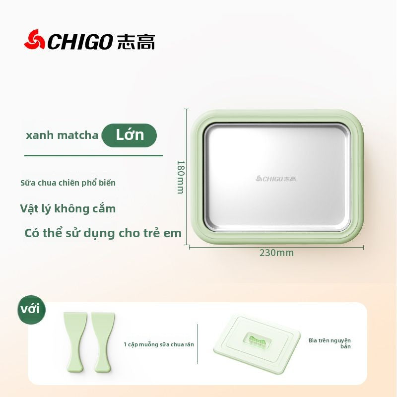 Máy làm đá chiên đa chức năng Chigo / Shigo Máy làm đá chiên bằng thép không gỉ gia đình Máy làm đá