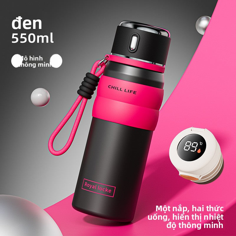 Cốc giữ nhiệt thông minh 316 cấp thực phẩm giá trị cao cốc nước nhẹ sang trọng cao cấp cảm giác di đ