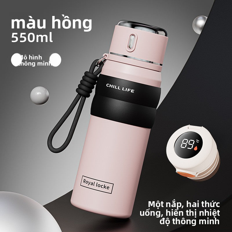 Cốc giữ nhiệt thông minh 316 cấp thực phẩm giá trị cao cốc nước nhẹ sang trọng cao cấp cảm giác di đ