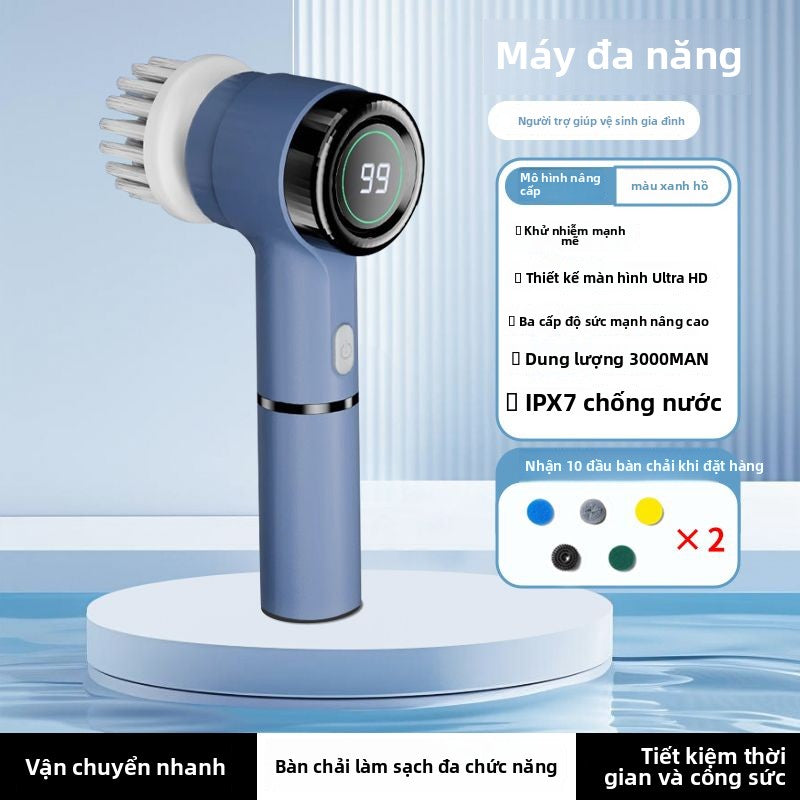 Bàn chải làm sạch rửa chén Rongshida Bàn chải làm sạch điện nhà bếp cầm tay