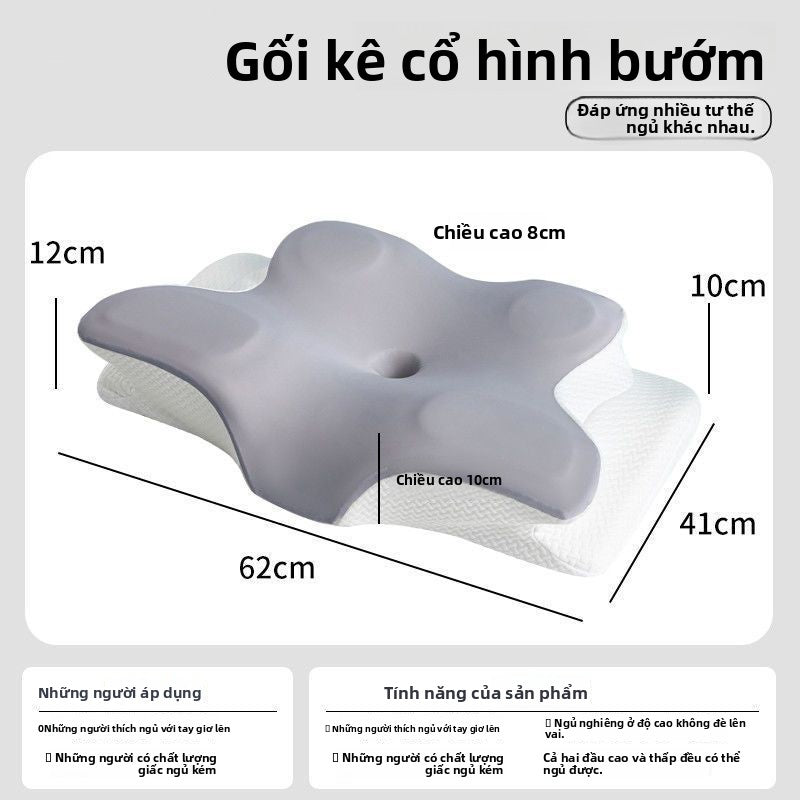 Gối ngủ memory foam giúp giảm đau mỏi cổ vai gáy