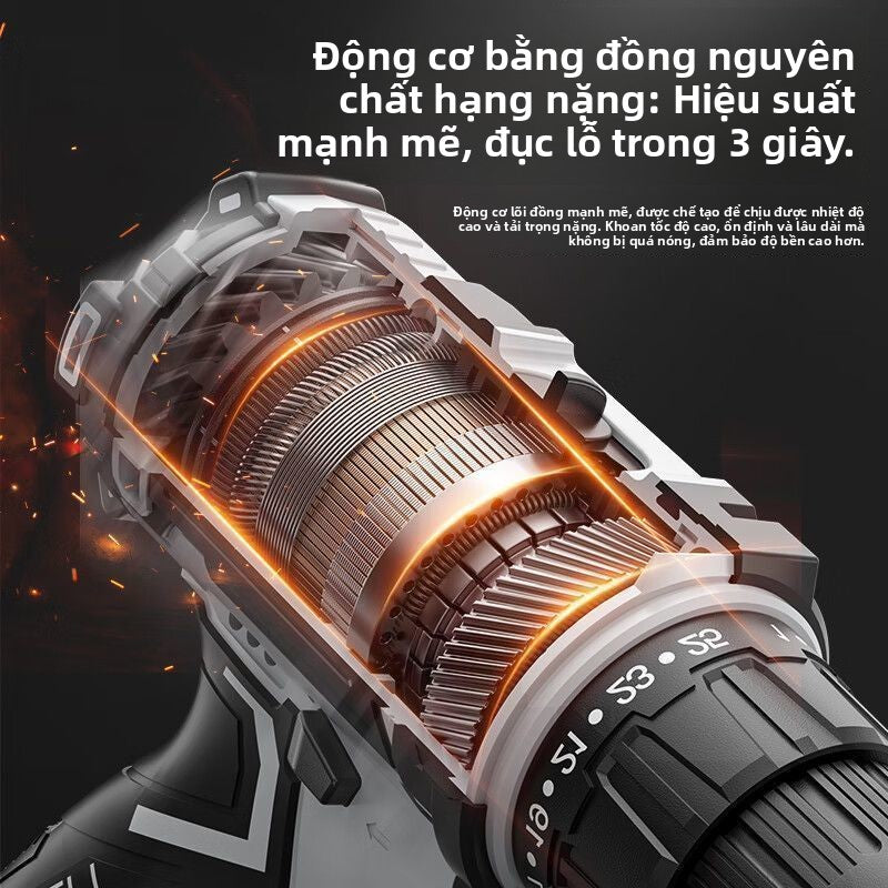 Máy khoan điện tay không dây công suất cao Ored Máy khoan điện đa chức năng Máy khoan điện lithium đ