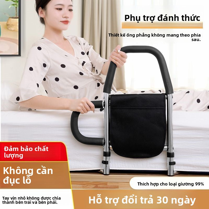 Tay vịn cạnh giường miễn phí lắp đặt lan can, người già thức dậy an toàn, hỗ trợ, lan can trên giườn