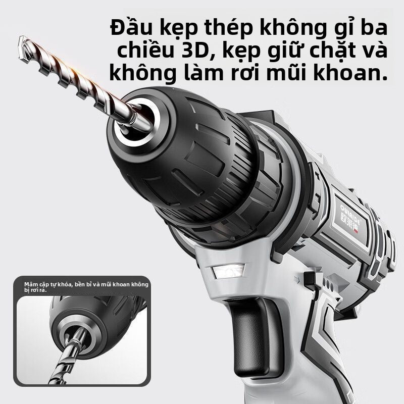 Máy khoan điện tay không dây công suất cao Ored Máy khoan điện đa chức năng Máy khoan điện lithium đ
