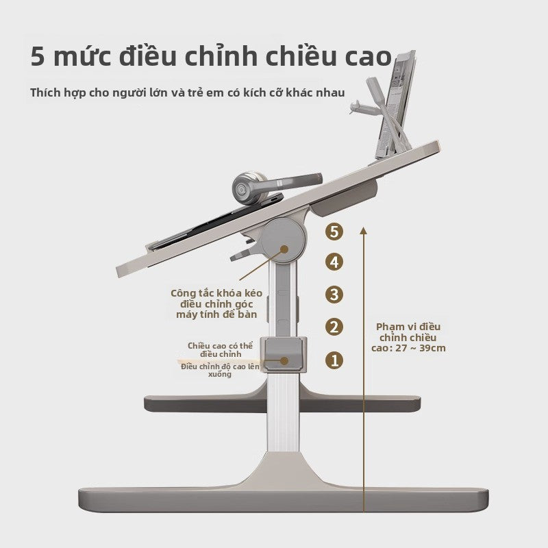 Bàn nhỏ trên giường có thể nâng bàn máy tính ký túc xá sinh viên bàn gấp đơn giản gia đình đơn giản
