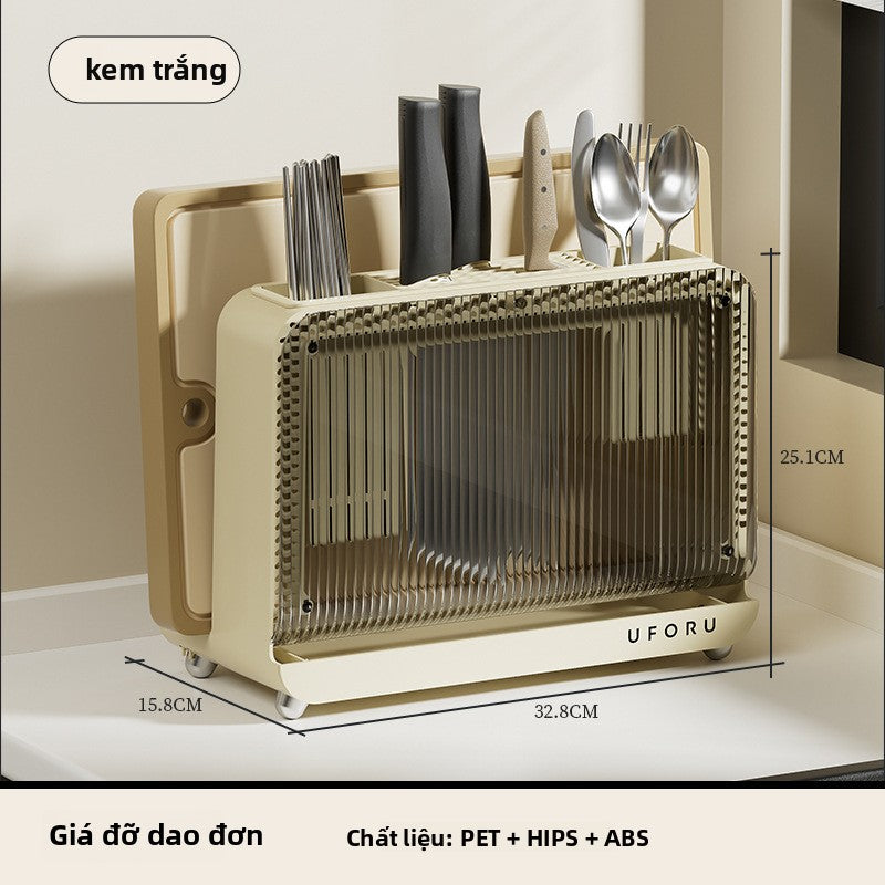 Giá lưu trữ giá đỡ dao, mặt bàn gia đình nhà bếp, tất cả trong một, đũa, dao dính tấm lưu trữ giá đỡ