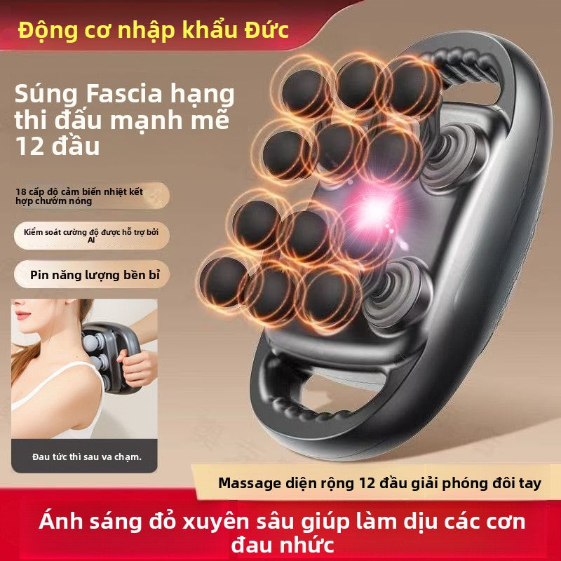 Máy massage Nhiều đầu cân gan chân súng mini di động cơ bắp phổ quát toàn thân thư giãn cân gan chân cổ tử cung