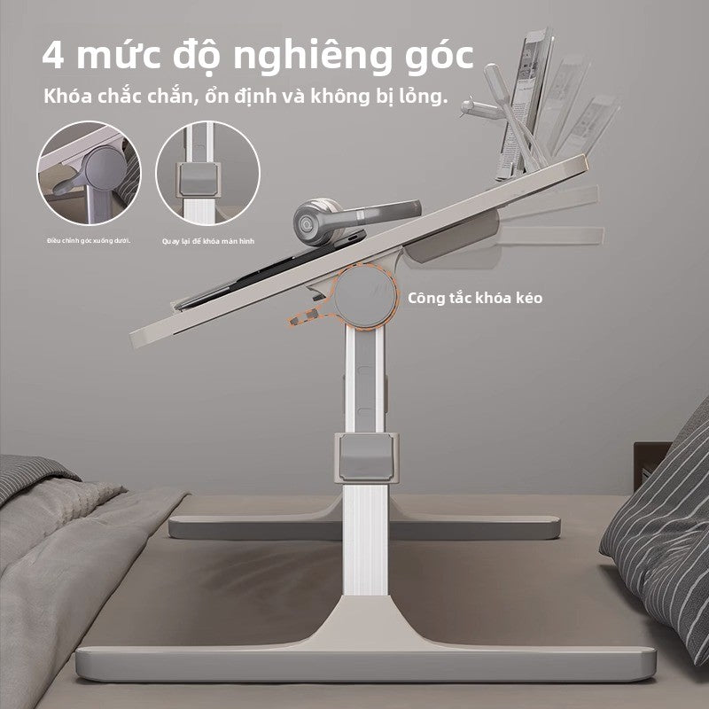 Bàn nhỏ trên giường có thể nâng bàn máy tính ký túc xá sinh viên bàn gấp đơn giản gia đình đơn giản