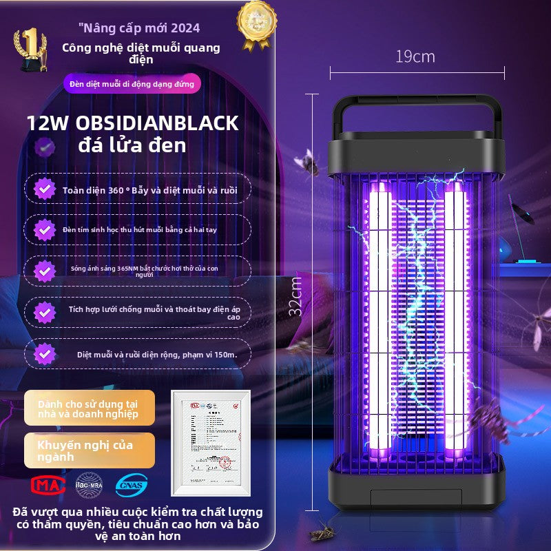 Đèn diệt muỗi mới đèn diệt ruồi máy bắt ruồi treo tường nhà hàng nhà hàng cửa hàng đồ chống muỗi điệ