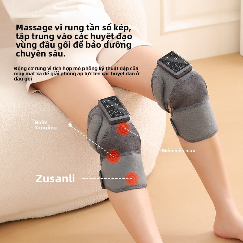 Đầu gối nóng chườm cổ vật bảo vệ đầu gối vai đầu gối massage máy cho người già lạnh chân điện sưởi ấ