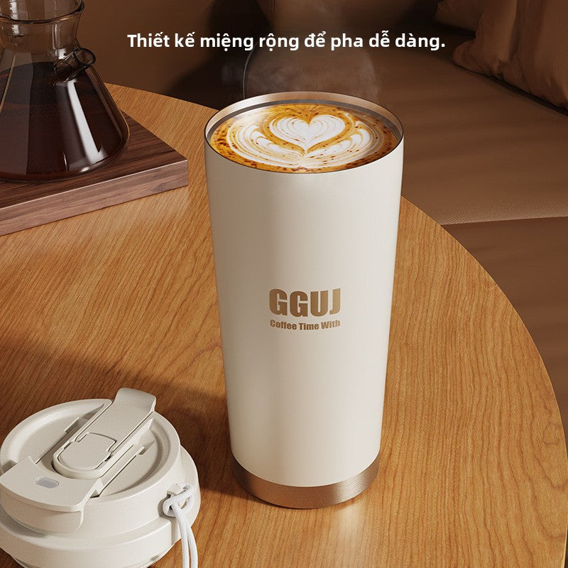 cốc nước bằng thép không gỉ 316 ống hút cốc giữ nhiệt cà phê ba cốc uống giữ nhiệt cốc cà phê giá tr