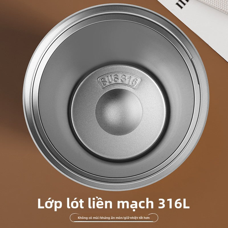 cốc nước bằng thép không gỉ 316 ống hút cốc giữ nhiệt cà phê ba cốc uống giữ nhiệt cốc cà phê giá tr