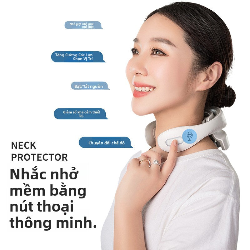 Máy massage cột sống điện di động thông minh xung bảo vệ cổ cổ vai cổ vật lý trị liệu chư
