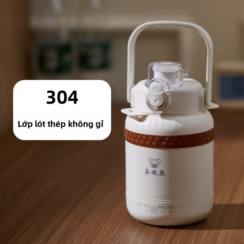 Bình đun nước nóng di động nhiệt độ không đổi thông minh nhỏ giữ nhiệt sưởi ấm cốc nước nóng mini du