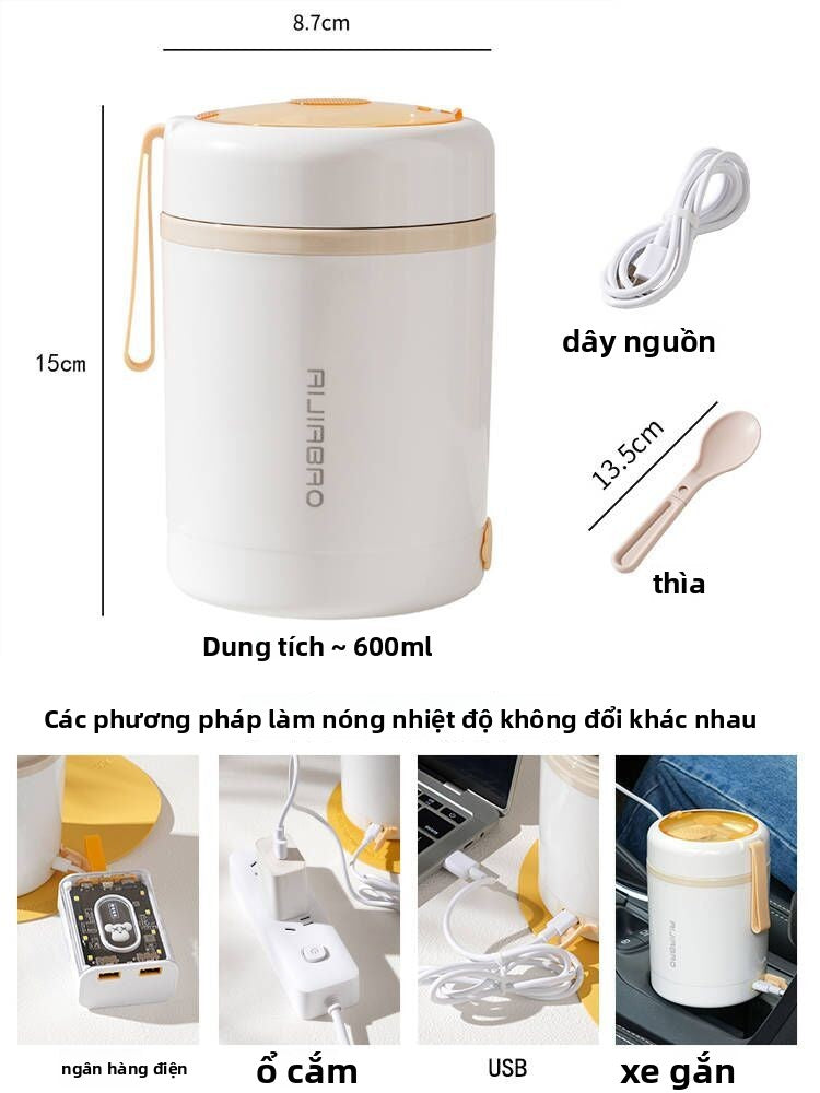 Hộp cơm giữ nhiệt inox 304