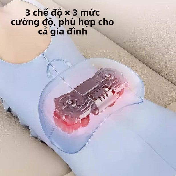 Gối massage cột sống cổ, đệm massage lưng thắt lưng, đa chức năng, massage toàn thân, massage cổ, ma