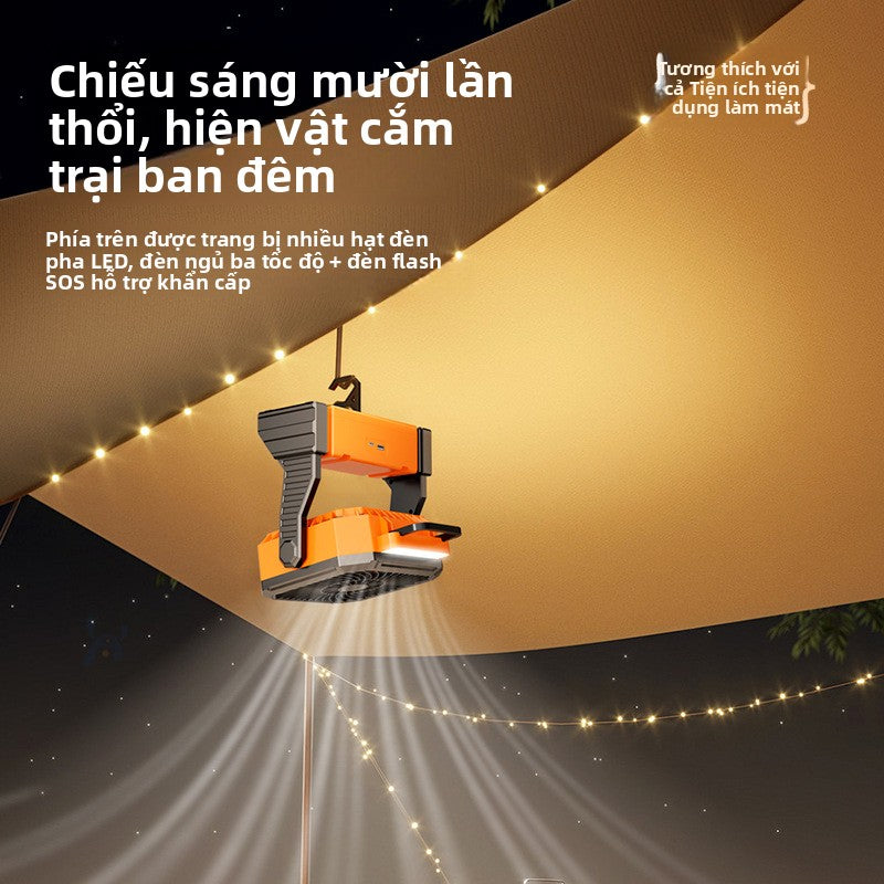 quạt nhỏ USB sạc thuận tiện bàn ký túc xá treo tường quạt trần đèn lều quạt điện