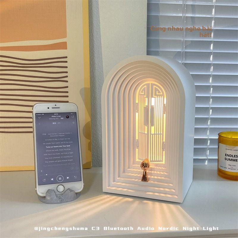 Loa  bluetooth kèm đèn ngủ quà tặng sinh nhật tặng bạn gái loa tặng bạn trai ngày lễ