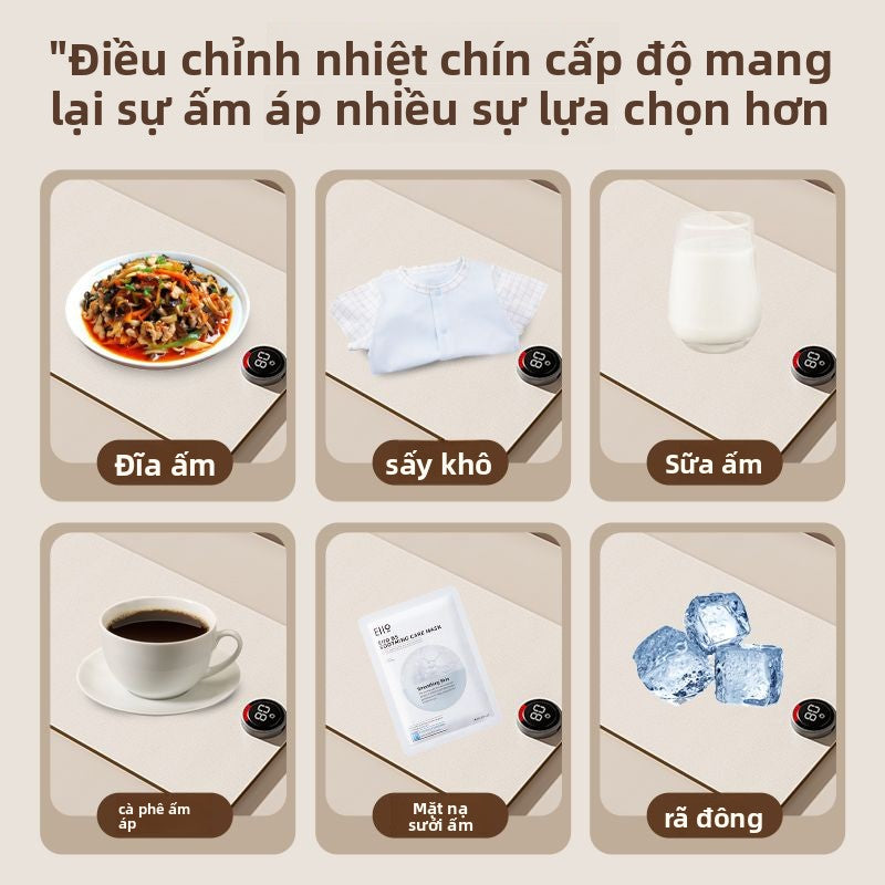 Thảm làm ấm đồ ăn ,bảng giữ nhiệt gia đình bảng nóng bảng nóng bảng nóng điện bảng nóng nhiệt độ không đổi đa c