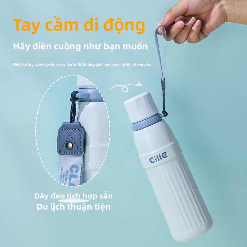 Cốc giữ nhiệt 316 inox không gỉ công suất lớn giá trị cao màu sắc thép không gỉ ống hút cốc nư