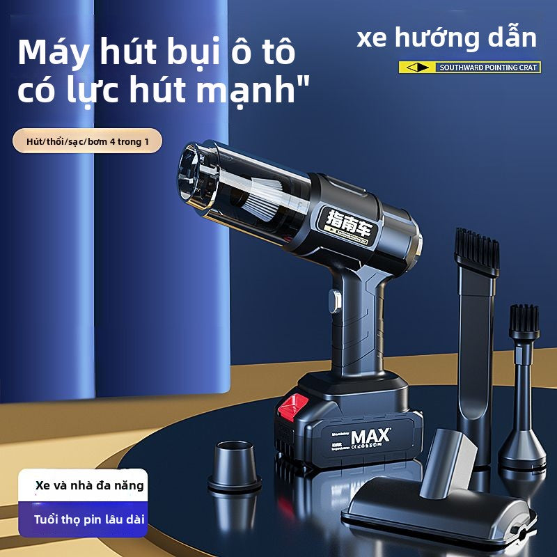 [FLASHSALE]máy hút bụi xe sạc không dây cho xe gia đình công suất hút lớn mạnh nhỏ cầm tay mini xe (Copy)