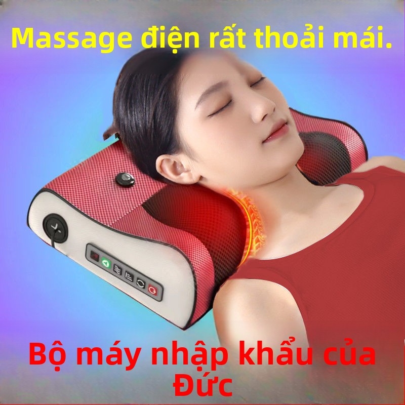 Gối  massage đa chức năng cổ thắt lưng trở lại chuyên dụng gia đình sưởi ấm thắ
