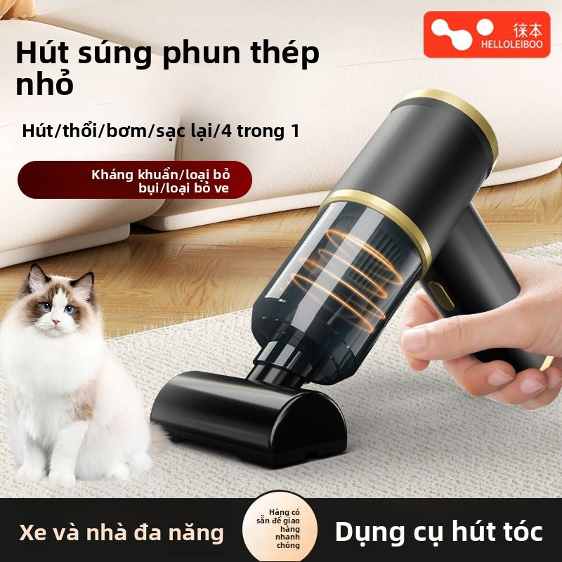 hút bụi lực hút lớn siêu mạnh xe sử dụng không dây nhỏ cầm tay thổi hút hút tất cả trong một máy sử dụng kép xe