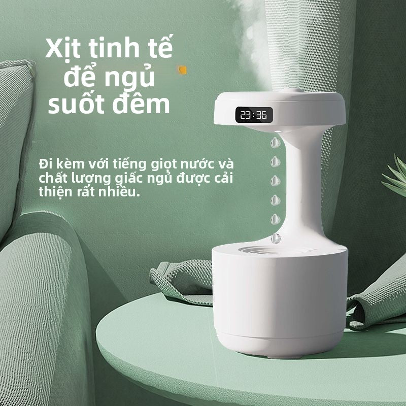 Cảm giác công nghệ trang trí máy tạo độ ẩm chống trọng lực giọt nước chảy ngược bầu không khí văn ph