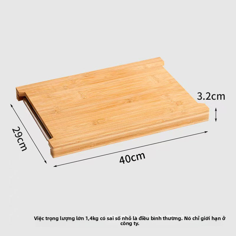 Thớt  tre hàng sẵn Bảng cắt bánh mì trái cây nhà bếp gia đình với ngăn kéo bảng cắt rau nấu chín bảng