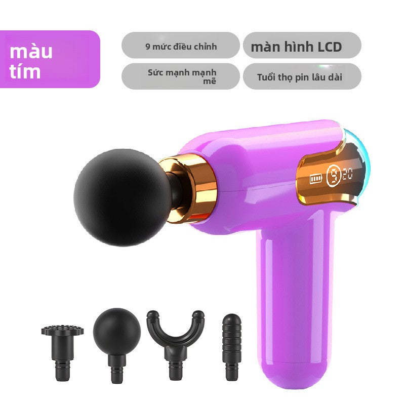 Súng massage chân mini Máy massage cơ bắp cho phụ nữ Máy bỏ túi sáng tạo Máy massage kinh tuyến Súng