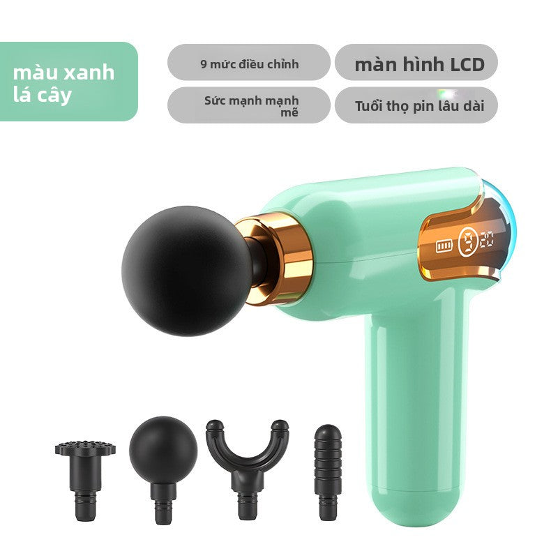 Súng massage chân mini Máy massage cơ bắp cho phụ nữ Máy bỏ túi sáng tạo Máy massage kinh tuyến Súng