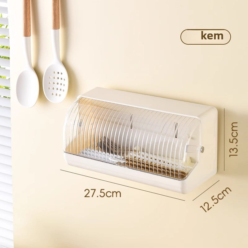 Đũa để nước hộp lưu trữ nhà bếp gia đình nhẹ sang trọng có nắp chống bụi