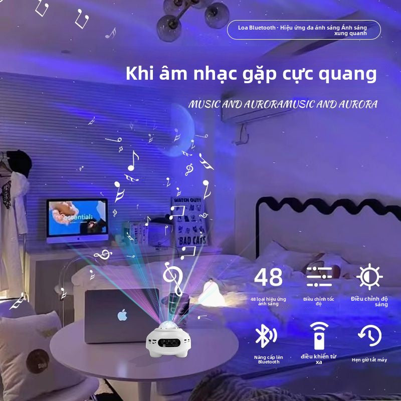 Đèn chiếu sao ánh sáng phương Bắc mới đèn không khí trong nhà đèn sao đèn ngủ nhỏ mơ mộng cô gái trá