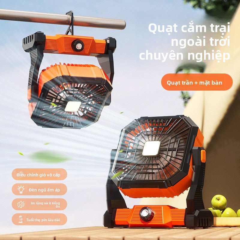 quạt nhỏ USB sạc thuận tiện bàn ký túc xá treo tường quạt trần đèn lều quạt điện