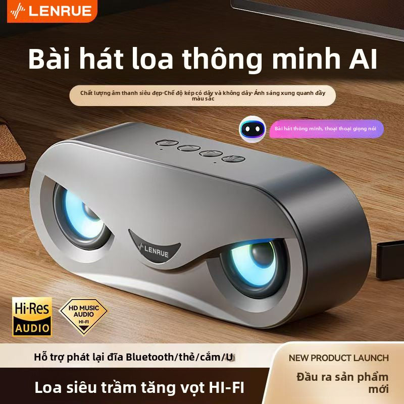 Loa siêu trầm Đức AI âm thanh Bluetooth thông minh không dây loa nhỏ âm lượng siêu lớn âm thanh ngoà