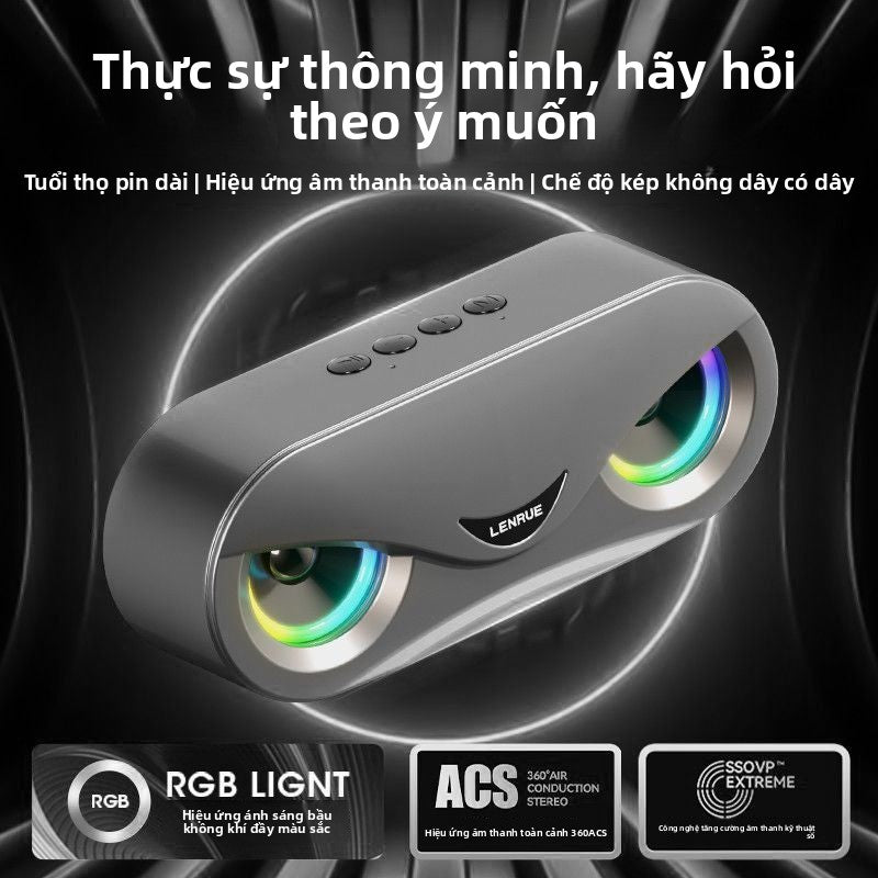 Loa siêu trầm Đức AI âm thanh Bluetooth thông minh không dây loa nhỏ âm lượng siêu lớn âm thanh ngoà