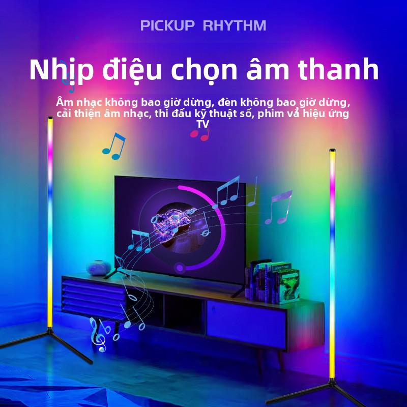 đèn sàn đèn đón âm thanh phòng khách phòng ngủ điện cạnh tranh không khí đèn