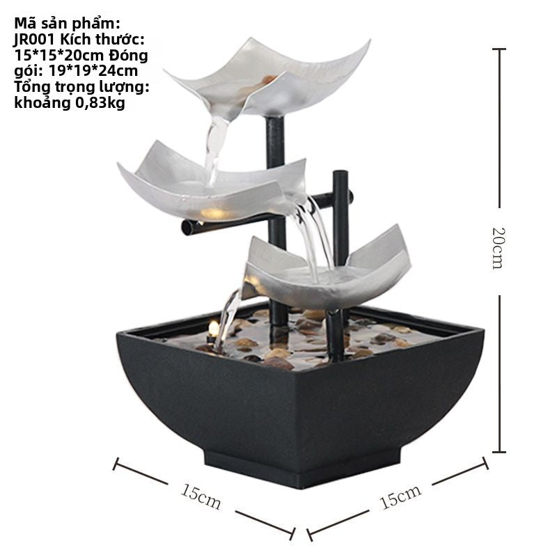 Đồ trang trí nước chảy đầy màu sắc đồ trang trí màn hình phòng khách đồ trang trí đồ trang trí nước