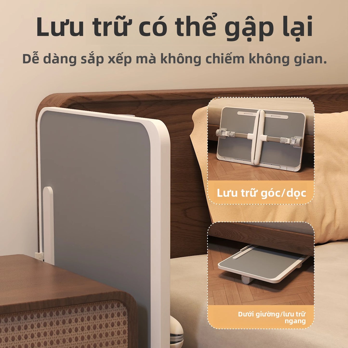 Bàn trên giường bàn nhỏ phòng ngủ gia đình ngồi bàn gấp đơn giản ký túc xá sinh viên học giường b (Copy)